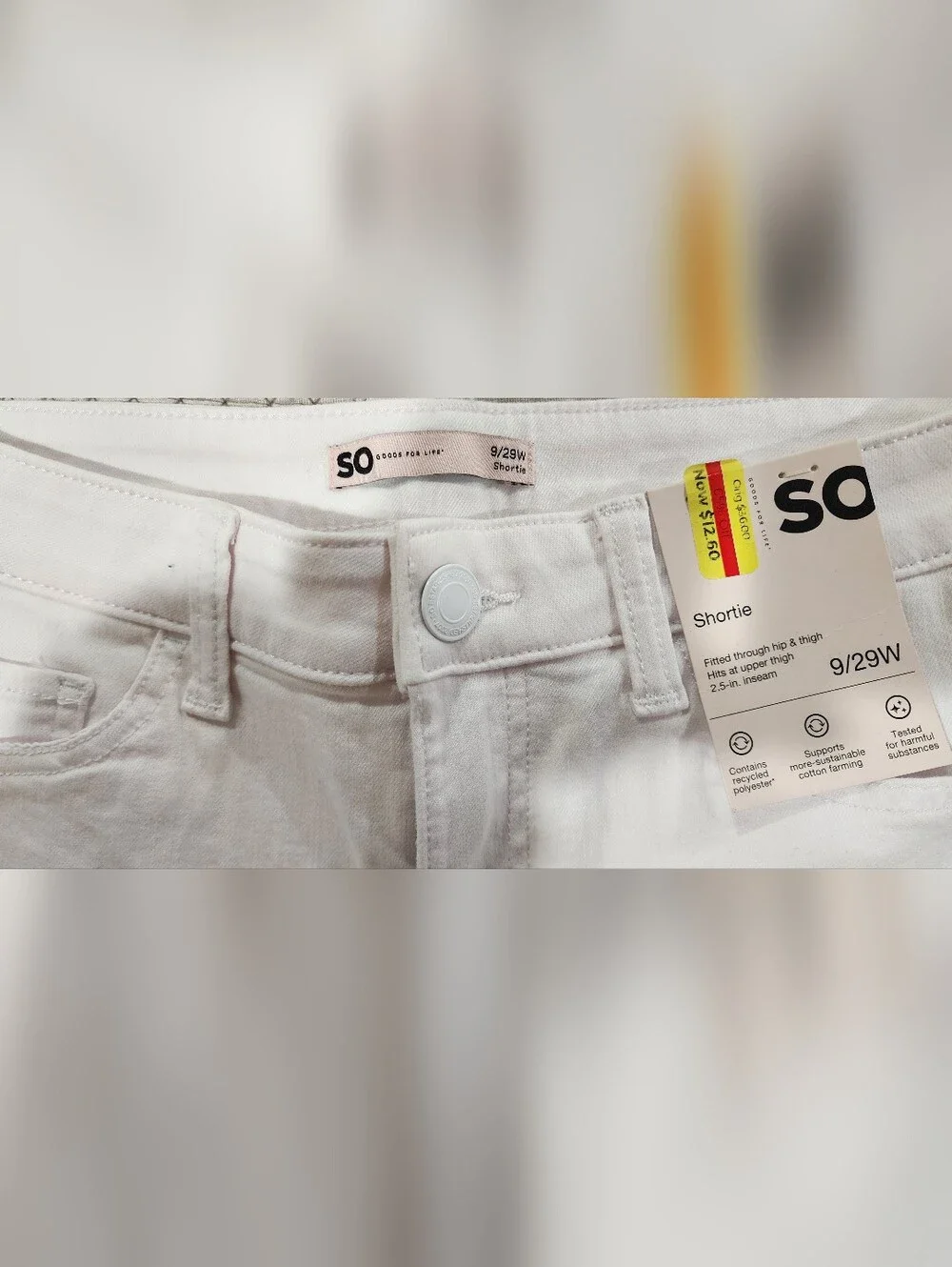 SO White Denim Jean Shorts
